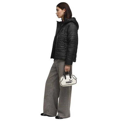 Black - Pack Shot - Puma Womens-Ladies Essentials Puffer Jacket