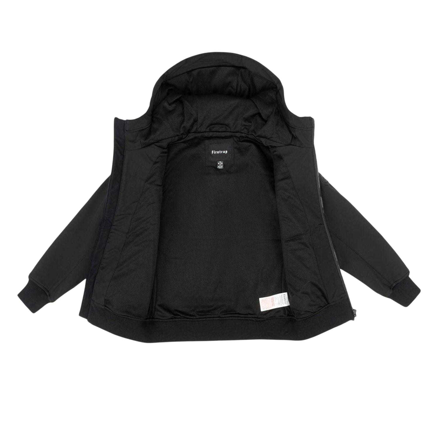 Black - Side - Firetrap Boys Pocket Soft Shell Jacket