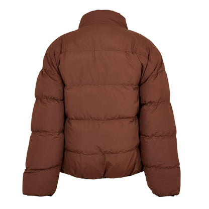 Brown - Back - NYC Mens Heavyweight Regular Puffer Jacket