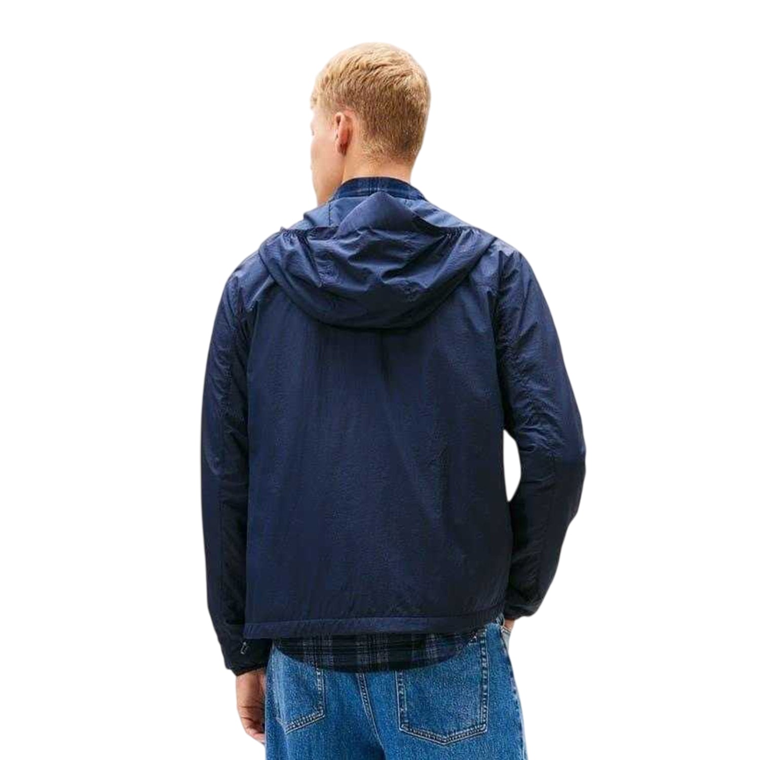 Dark Navy - Back - Tommy Jeans Mens Chicago Windbreaker
