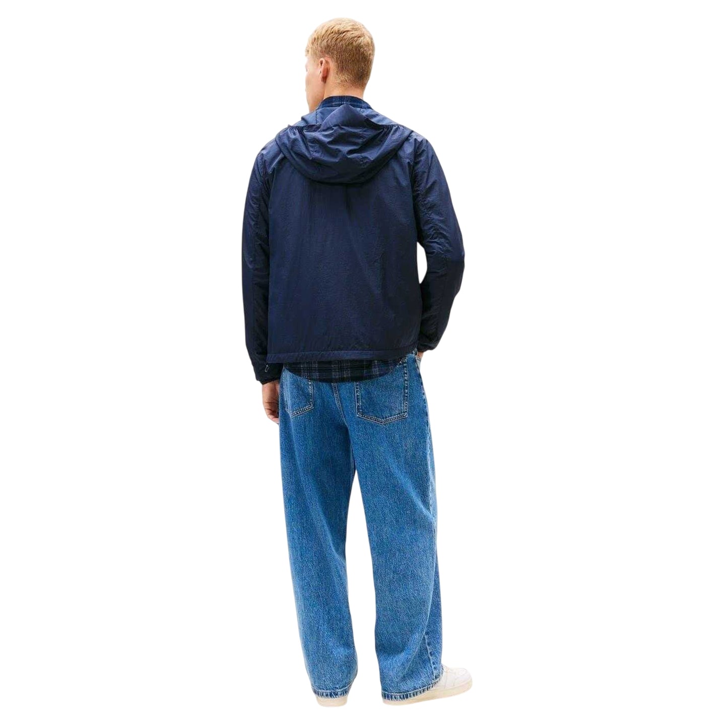 Dark Navy - Pack Shot - Tommy Jeans Mens Chicago Windbreaker