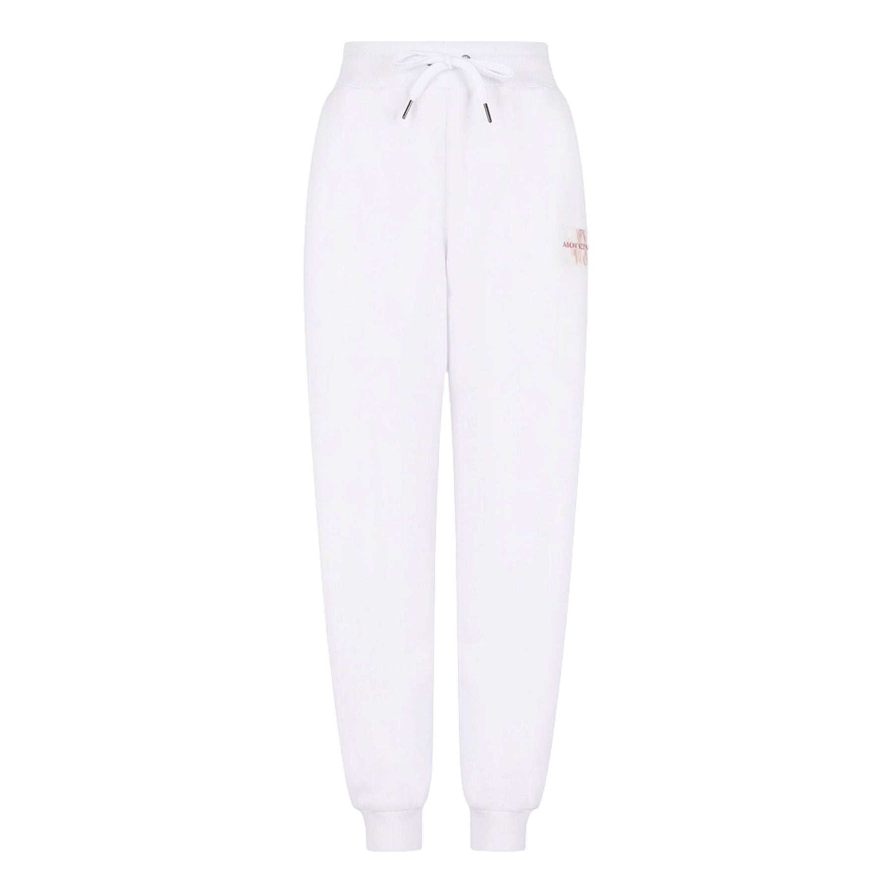 White - Front - Armani Exchange Womens-Ladies Cotton Logo Trousers