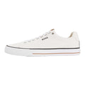 White - Back - Boss Mens Aiden Leather Tennis Trainers