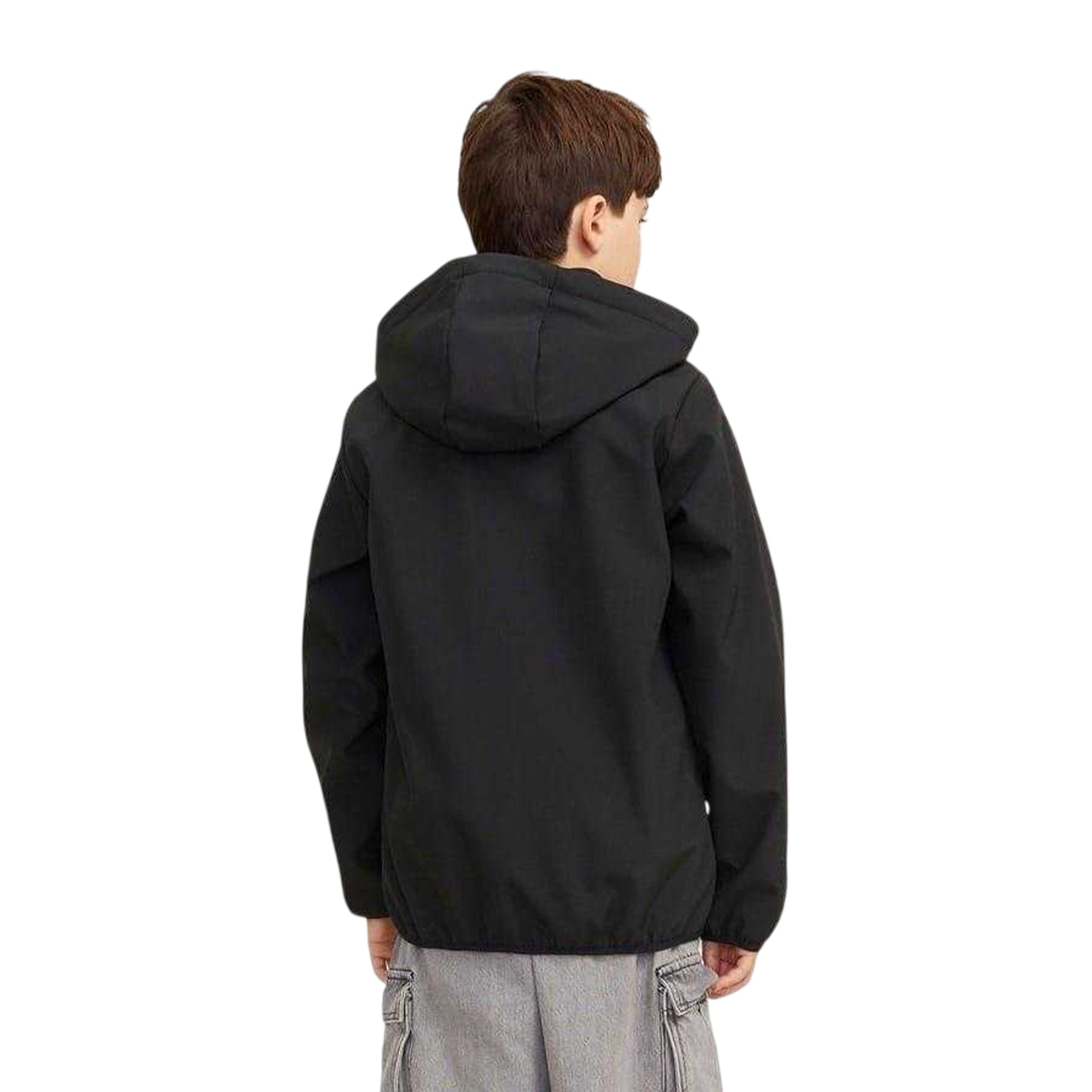 Black - Back - Jack And Jones Boys Lightweight Soft Shell Jacket