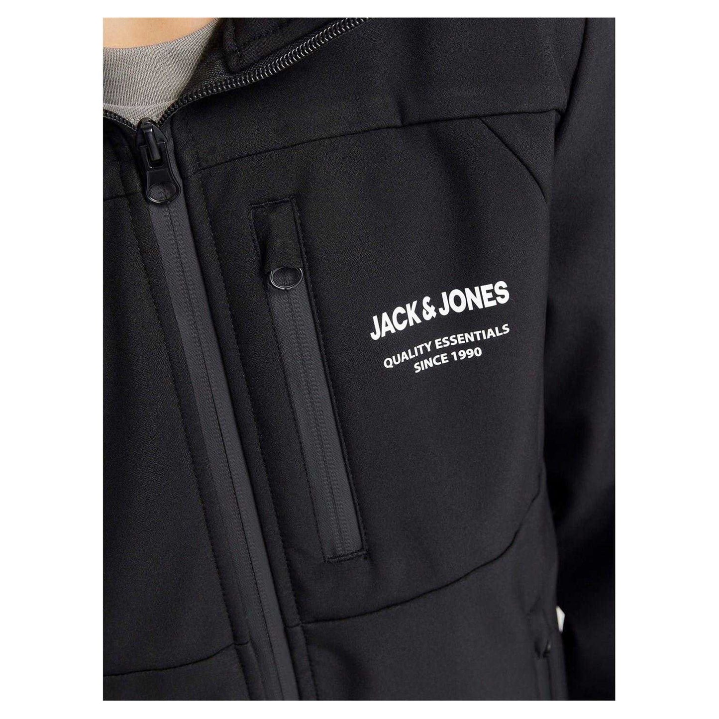 Black - Lifestyle - Jack And Jones Boys Lightweight Soft Shell Jacket