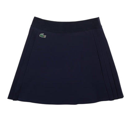 Navy - Front - Lacoste Womens-Ladies Logo Skort