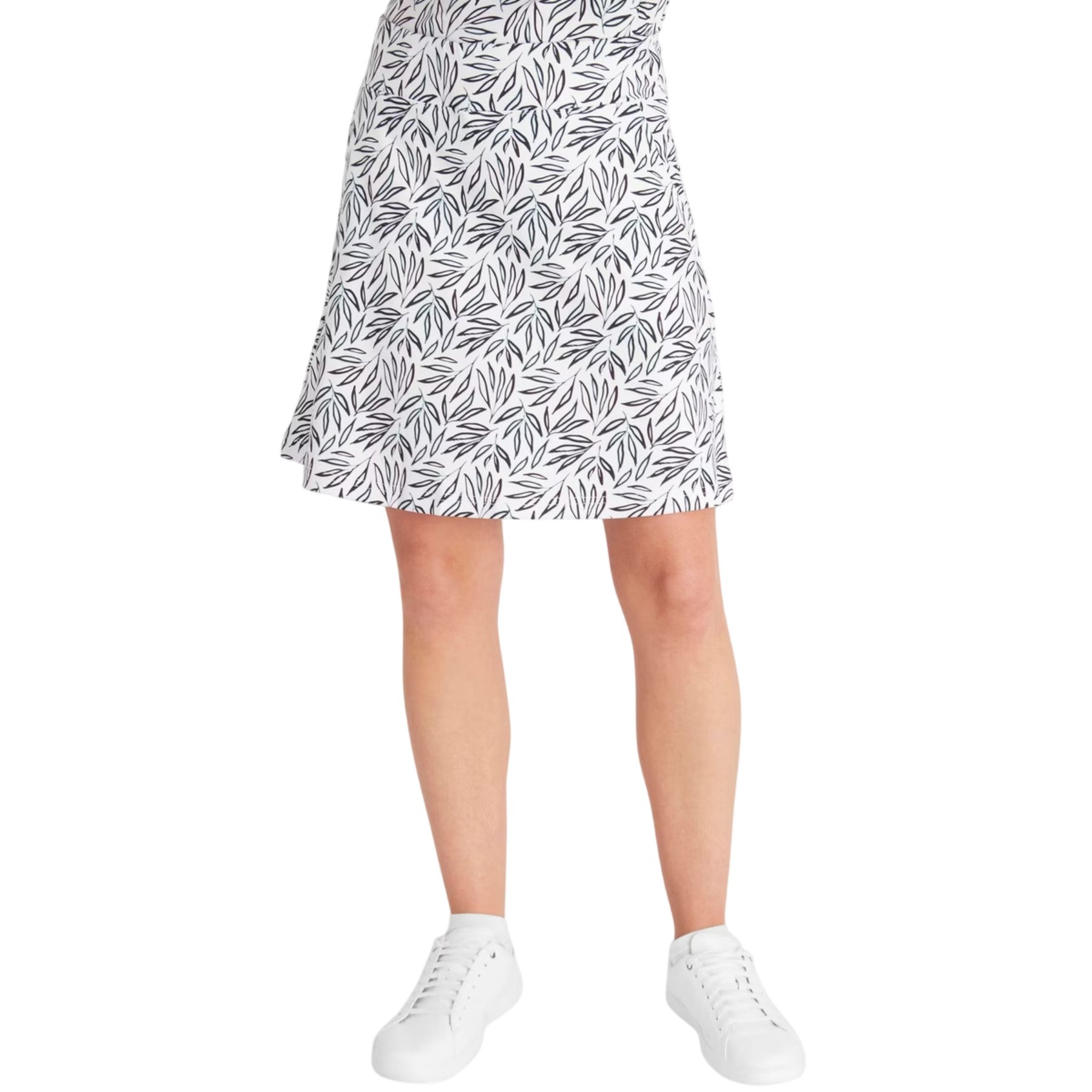 White-Green - Side - Calvin Klein Womens-Ladies Abstract Skort