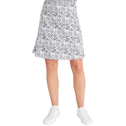 White-Green - Side - Calvin Klein Womens-Ladies Abstract Skort