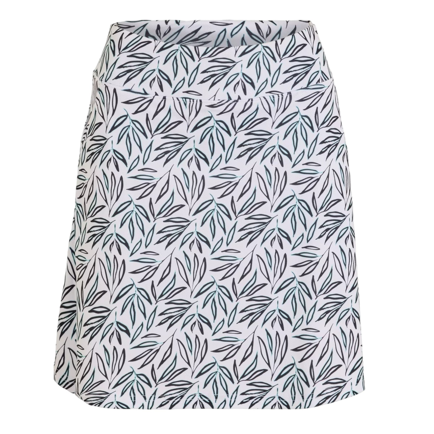 White-Green - Front - Calvin Klein Womens-Ladies Abstract Skort