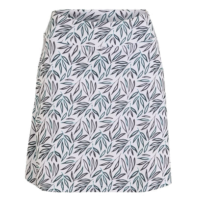 White-Green - Front - Calvin Klein Womens-Ladies Abstract Skort