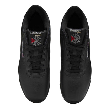 Black-Silver - Lifestyle - Reebok Mens Exofit Leather Low Trainers