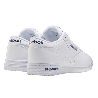 White-Royal Blue - Back - Reebok Mens Exofit Leather Low Trainers