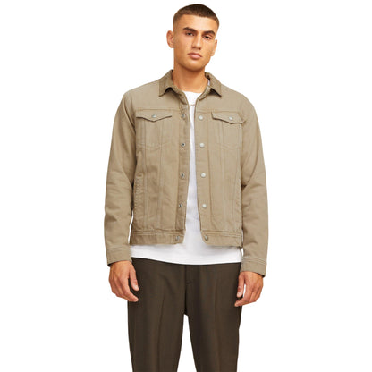 Khaki - Lifestyle - Jack And Jones Mens Sherpa Denim Jacket