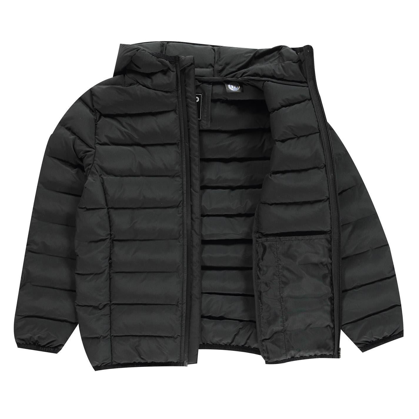 Black - Side - 11 Degrees Childrens-Kids Space Padded Jacket