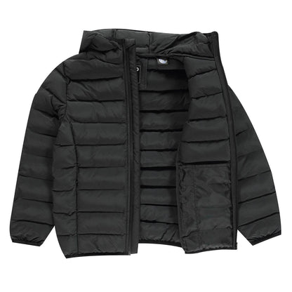 Black - Side - 11 Degrees Childrens-Kids Space Padded Jacket