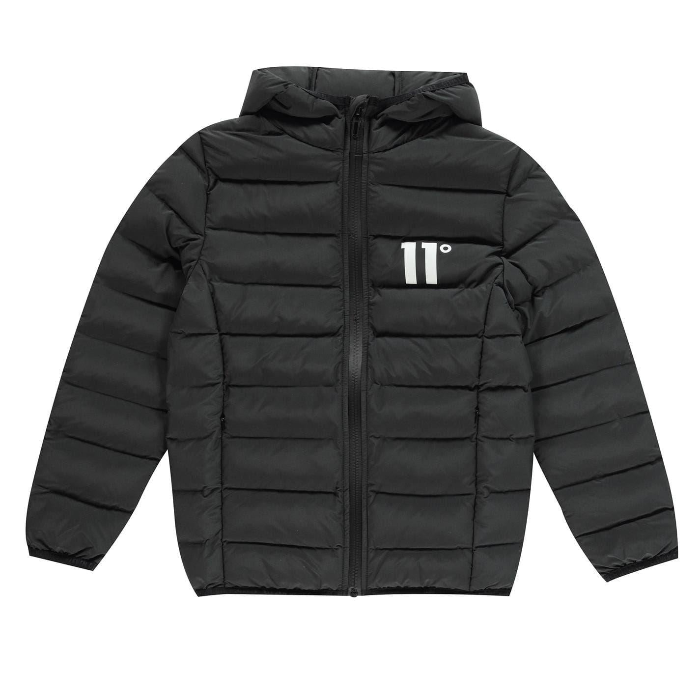 Black - Front - 11 Degrees Childrens-Kids Space Padded Jacket