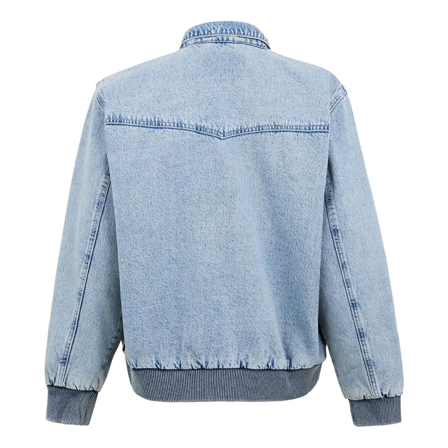 Blue - Back - Levis Mens Embarcadero Aviator Jacket
