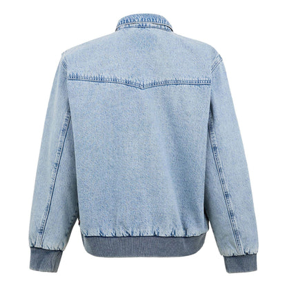 Blue - Back - Levis Mens Embarcadero Aviator Jacket
