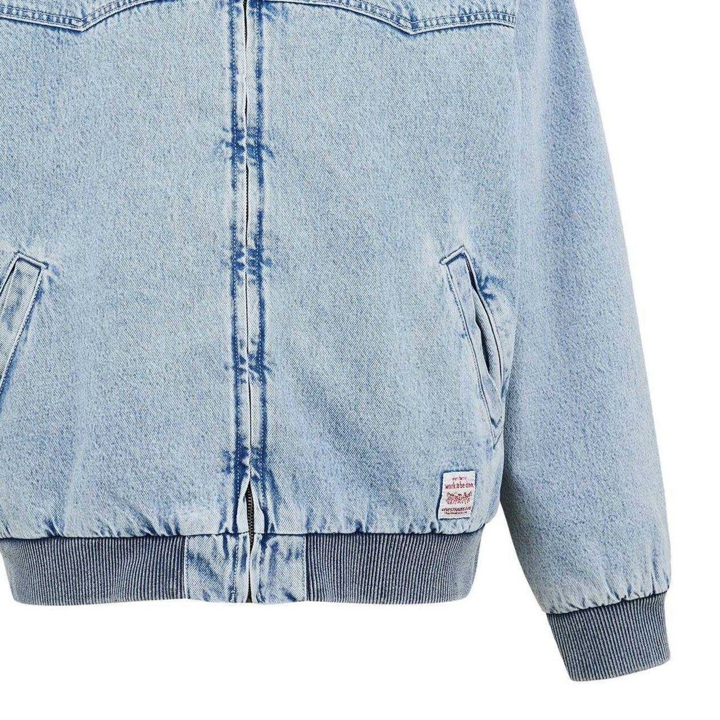 Blue - Side - Levis Mens Embarcadero Aviator Jacket