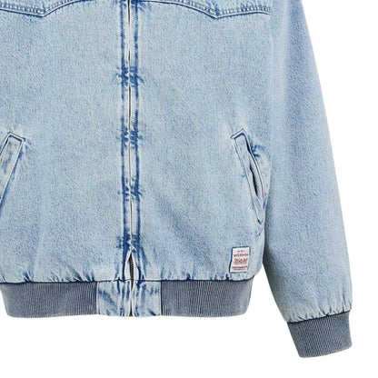 Blue - Side - Levis Mens Embarcadero Aviator Jacket