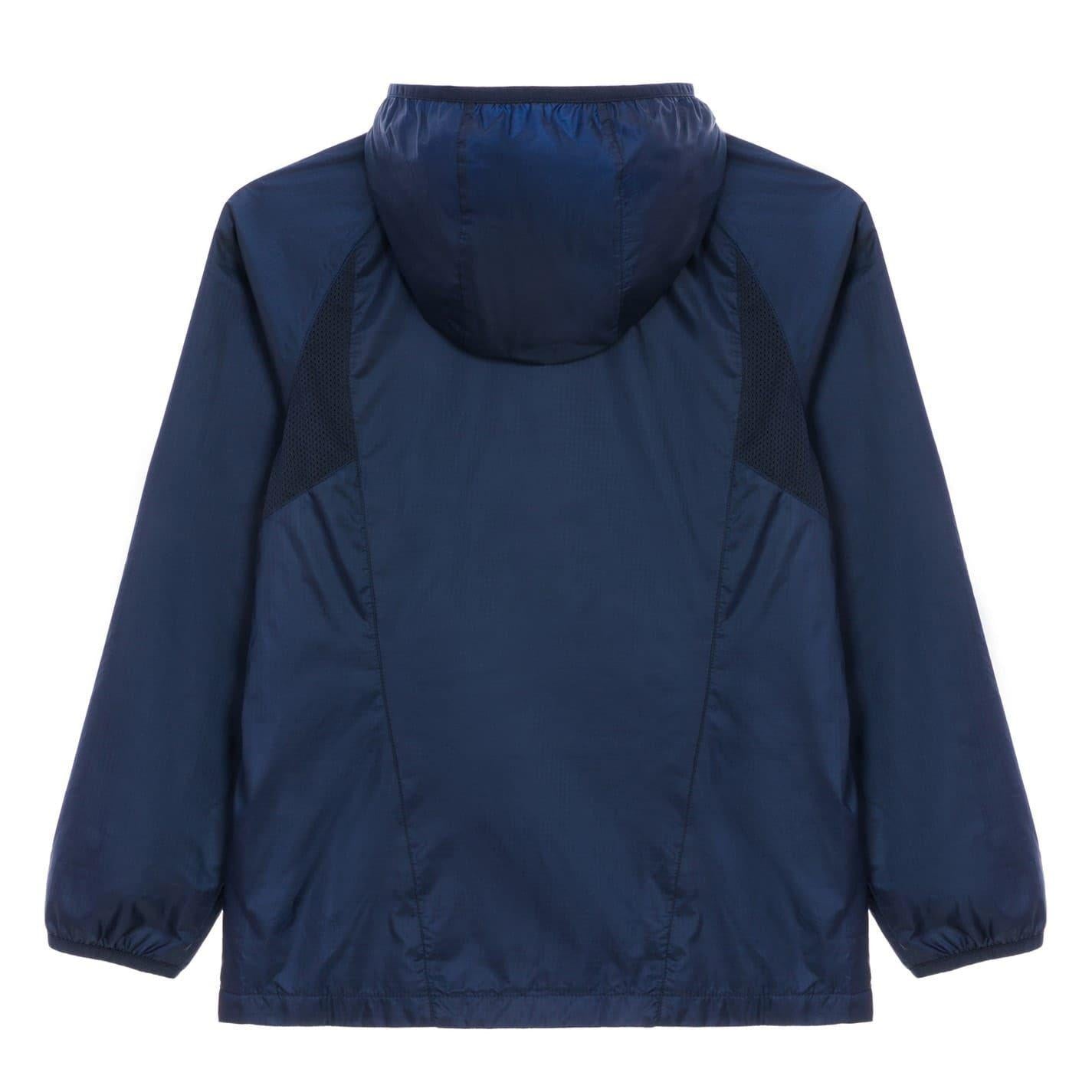Navy - Back - Karrimor Childrens-Kids Lightweight Hooded Soft Shell Jacket