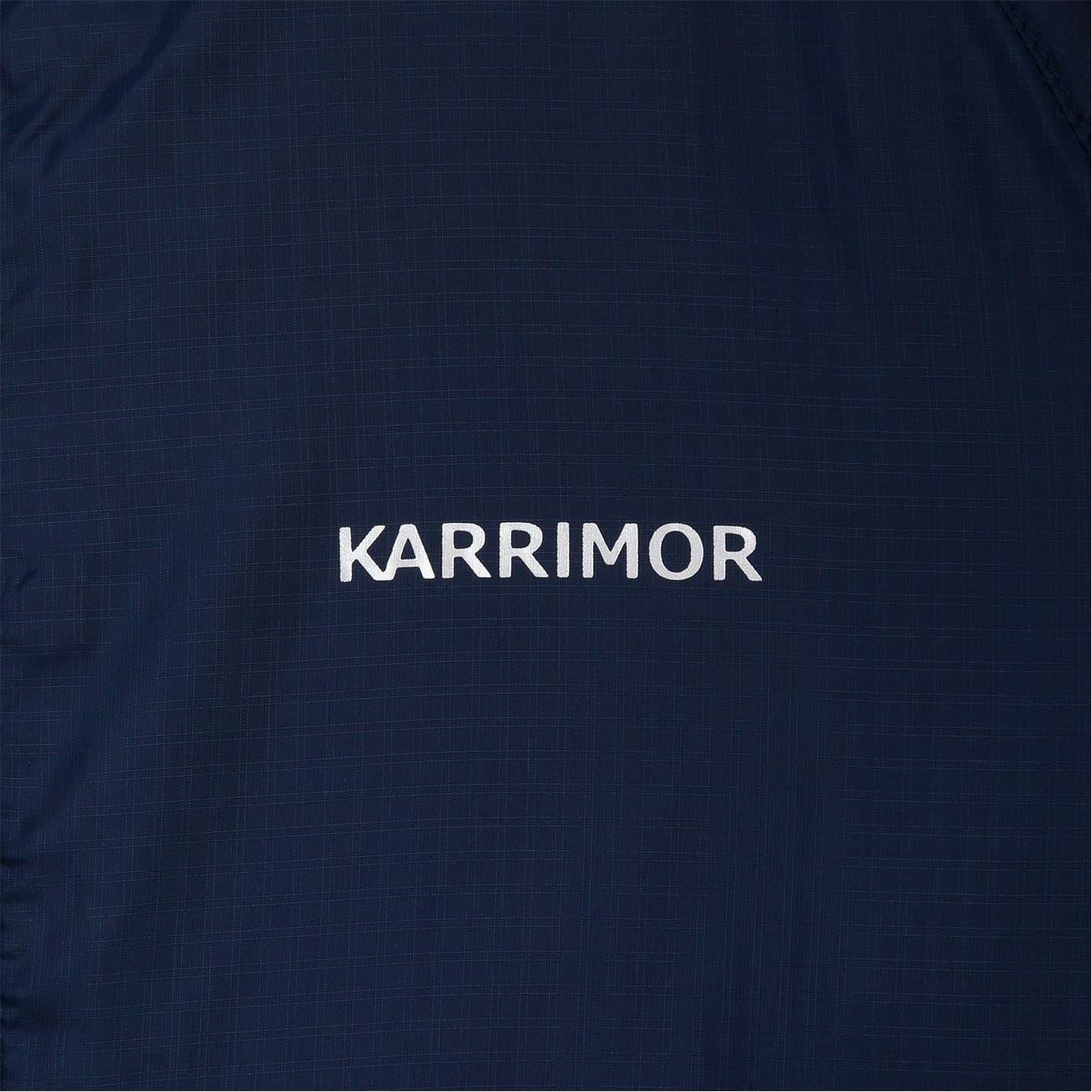 Navy - Side - Karrimor Childrens-Kids Lightweight Hooded Soft Shell Jacket