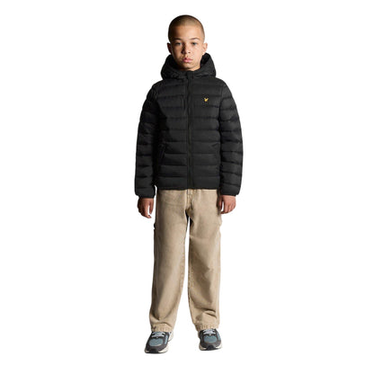 Jet Black - Lifestyle - Lyle & Scott Childrens-Kids Pac A Mac Puffer Jacket