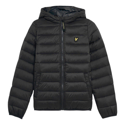 Jet Black - Front - Lyle & Scott Childrens-Kids Pac A Mac Puffer Jacket