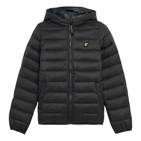 Jet Black - Front - Lyle & Scott Childrens-Kids Pac A Mac Puffer Jacket