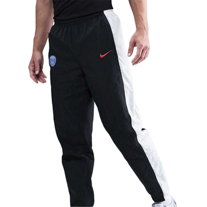 Black-White - Side - Paris Saint Germain FC Mens Nike Tracksuit Bottoms