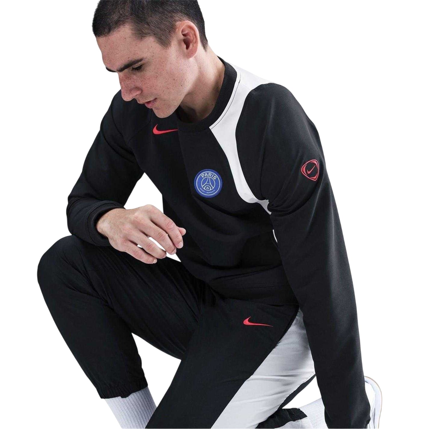 Black-White - Pack Shot - Paris Saint Germain FC Mens Nike Tracksuit Bottoms