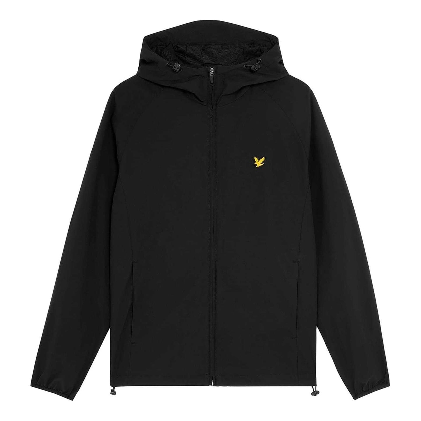 Jet Black - Front - Lyle & Scott Mens Hooded Windbreaker
