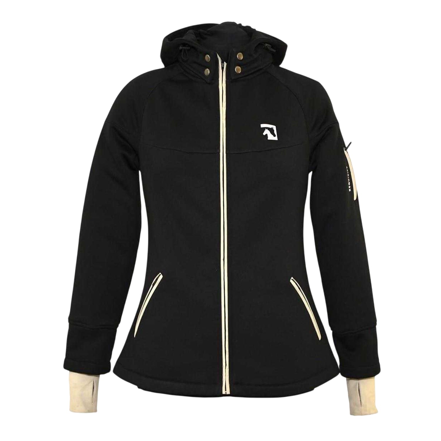 Black - Front - Requisite Womens-Ladies Essential Wind Resistant Soft Shell Jacket