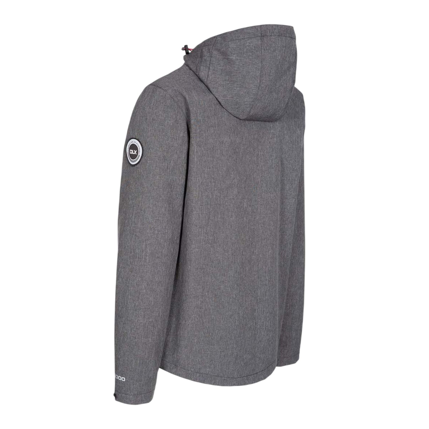 Black - Back - Trespass Mens Gabe DLX Soft Shell Jacket
