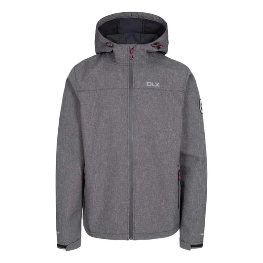 Black - Front - Trespass Mens Gabe DLX Soft Shell Jacket