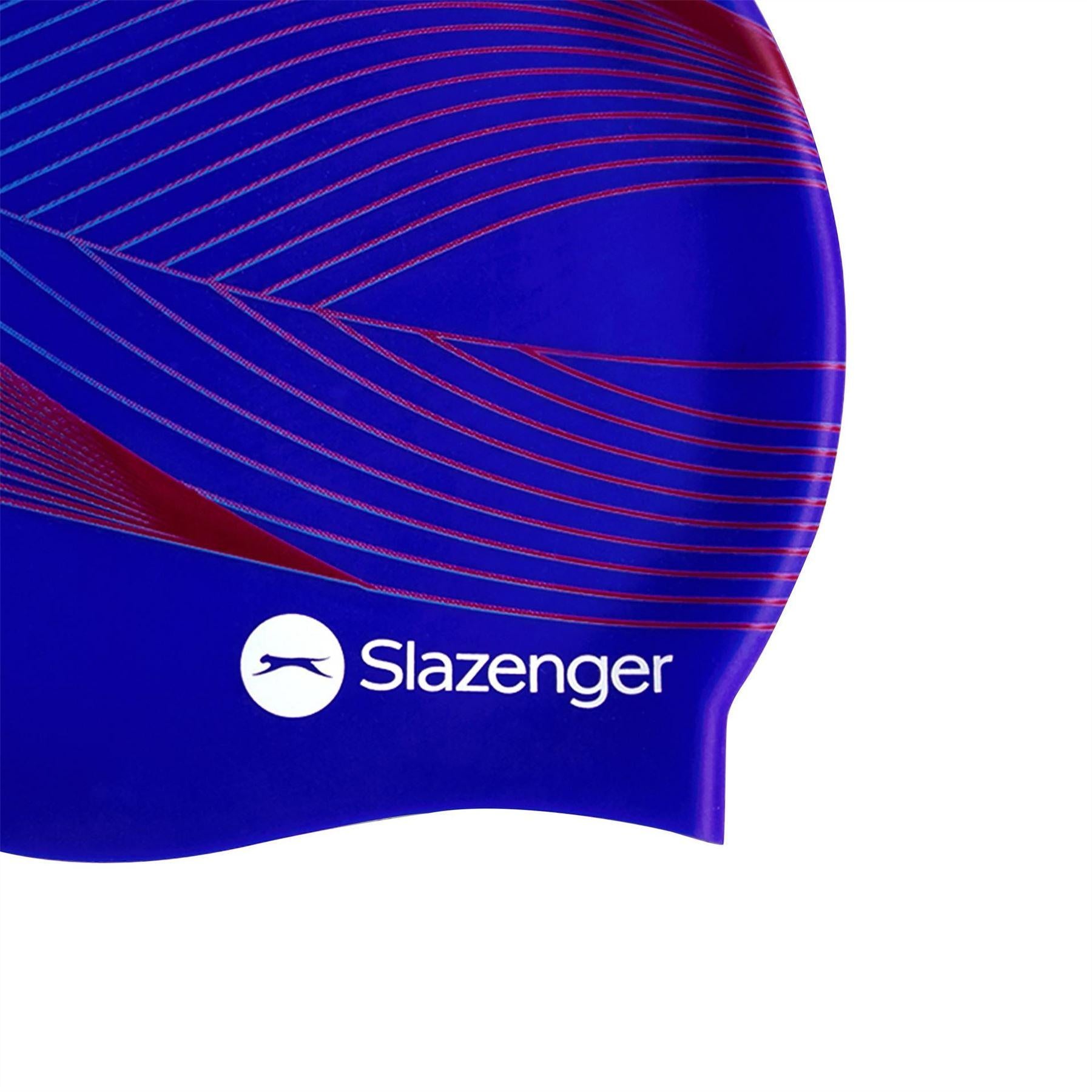 Blue Print - Pack Shot - Slazenger Childrens-Kids Logo Swim Cap