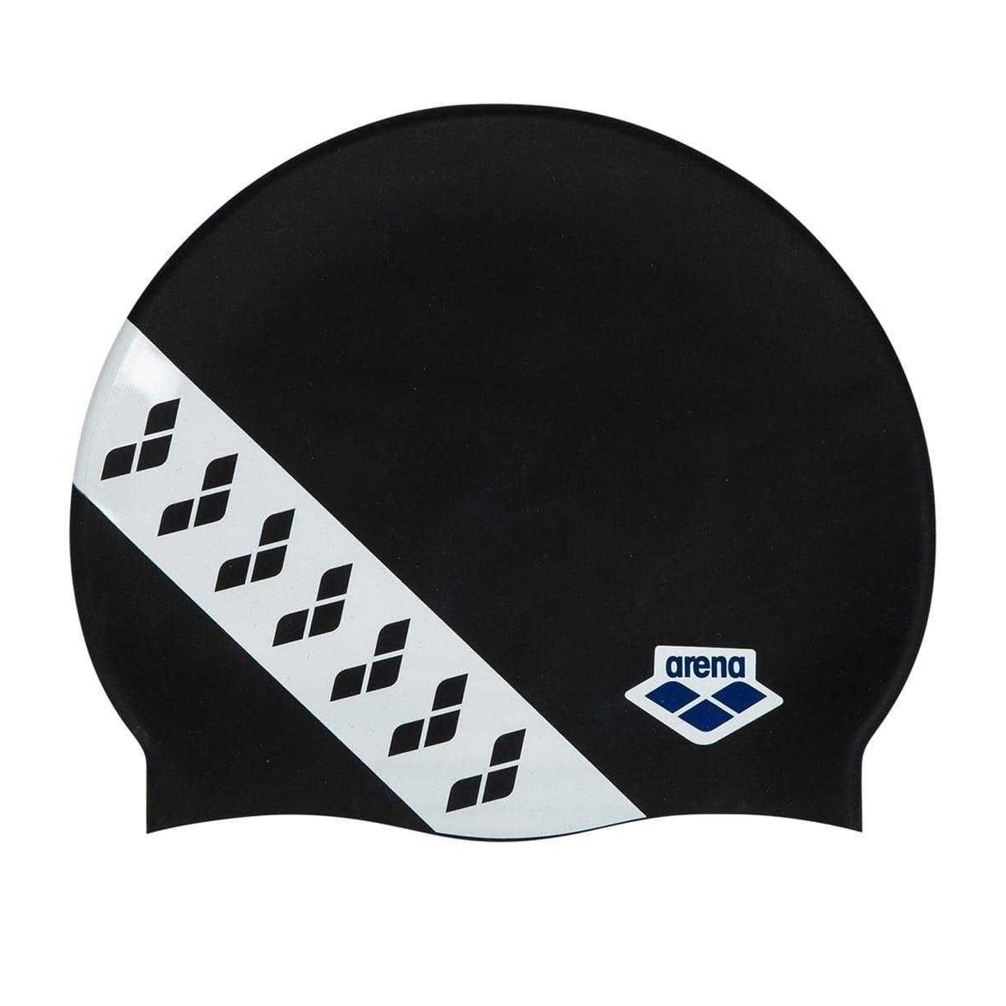 Black-White Blend - Back - Arena Unisex Adult Swim Cap