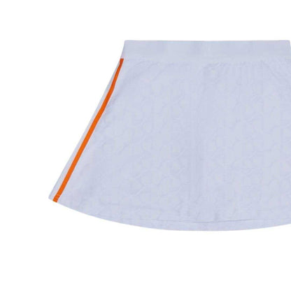 White - Back - Ellesse Womens-Ladies Kynance Patterned Skort