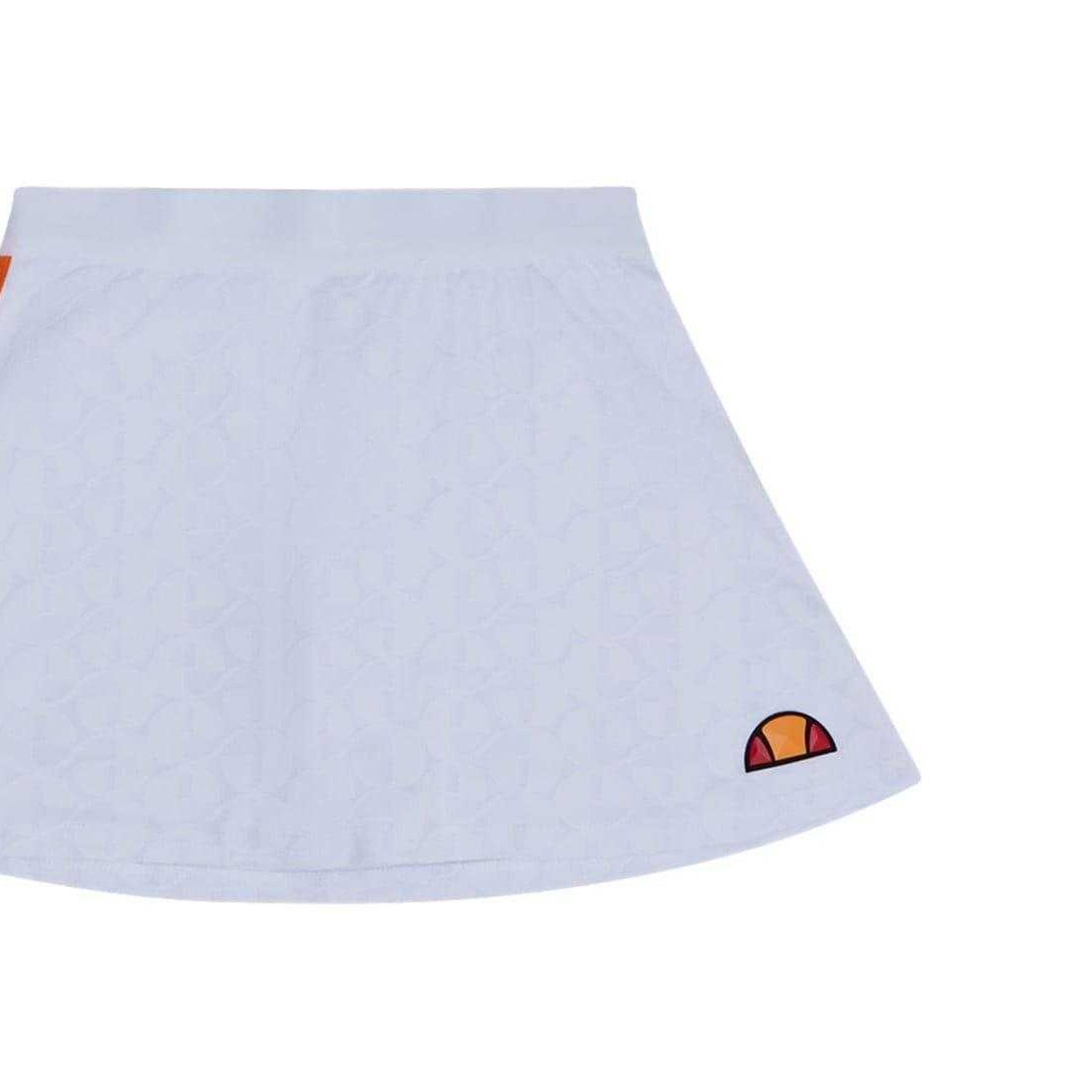 White - Side - Ellesse Womens-Ladies Kynance Patterned Skort