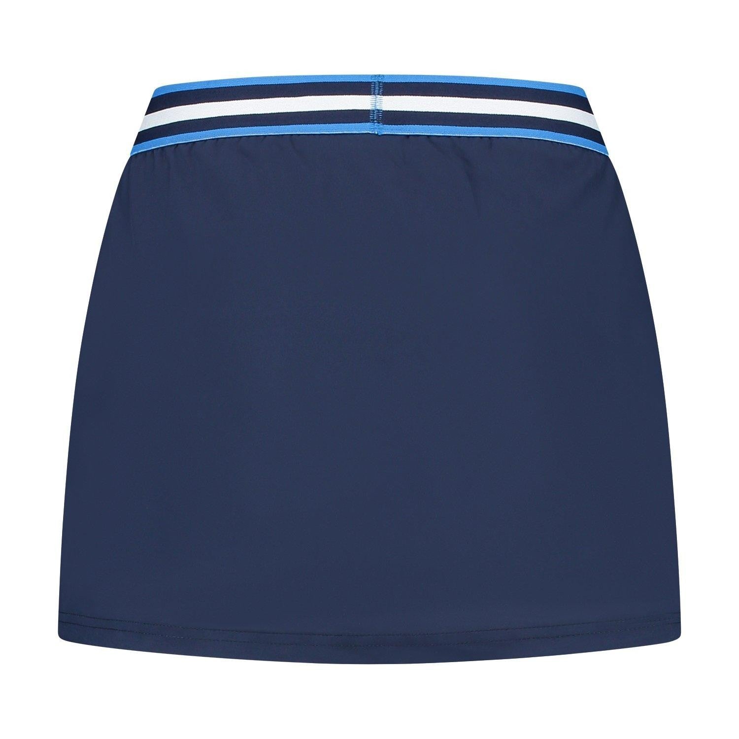 Navy - Back - K-Swiss Womens-Ladies Colour Block Tennis Skort