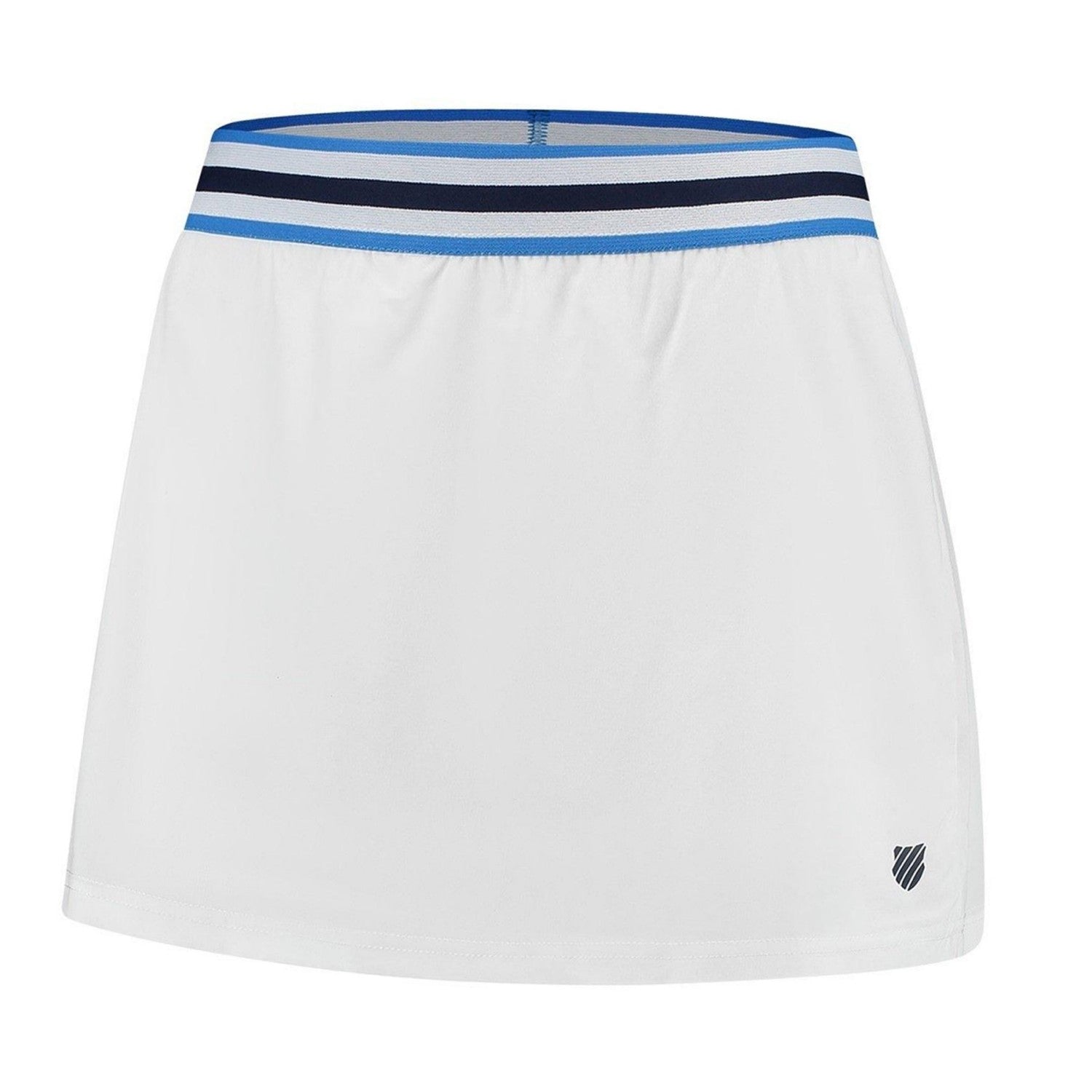 White - Front - K-Swiss Womens-Ladies Colour Block Tennis Skort