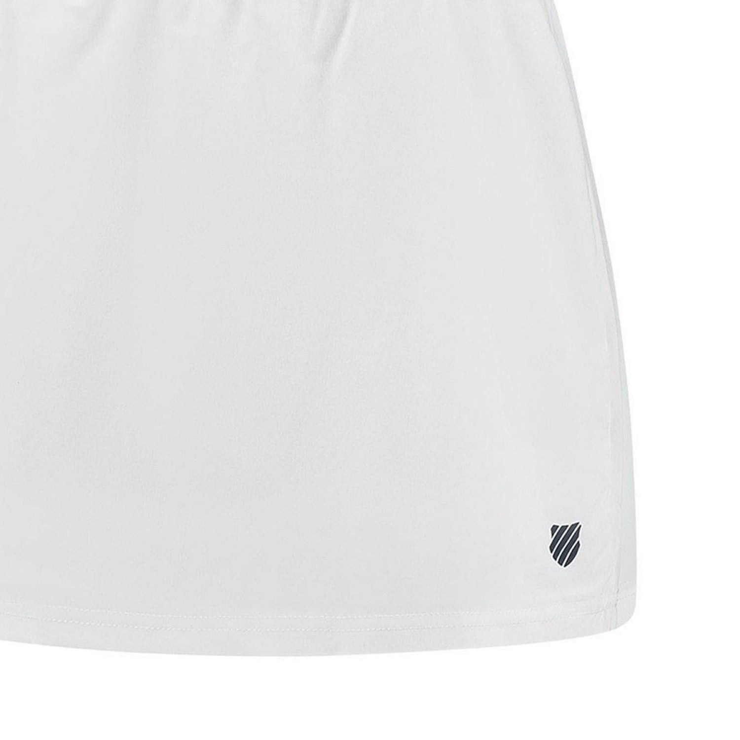 White - Side - K-Swiss Womens-Ladies Colour Block Tennis Skort