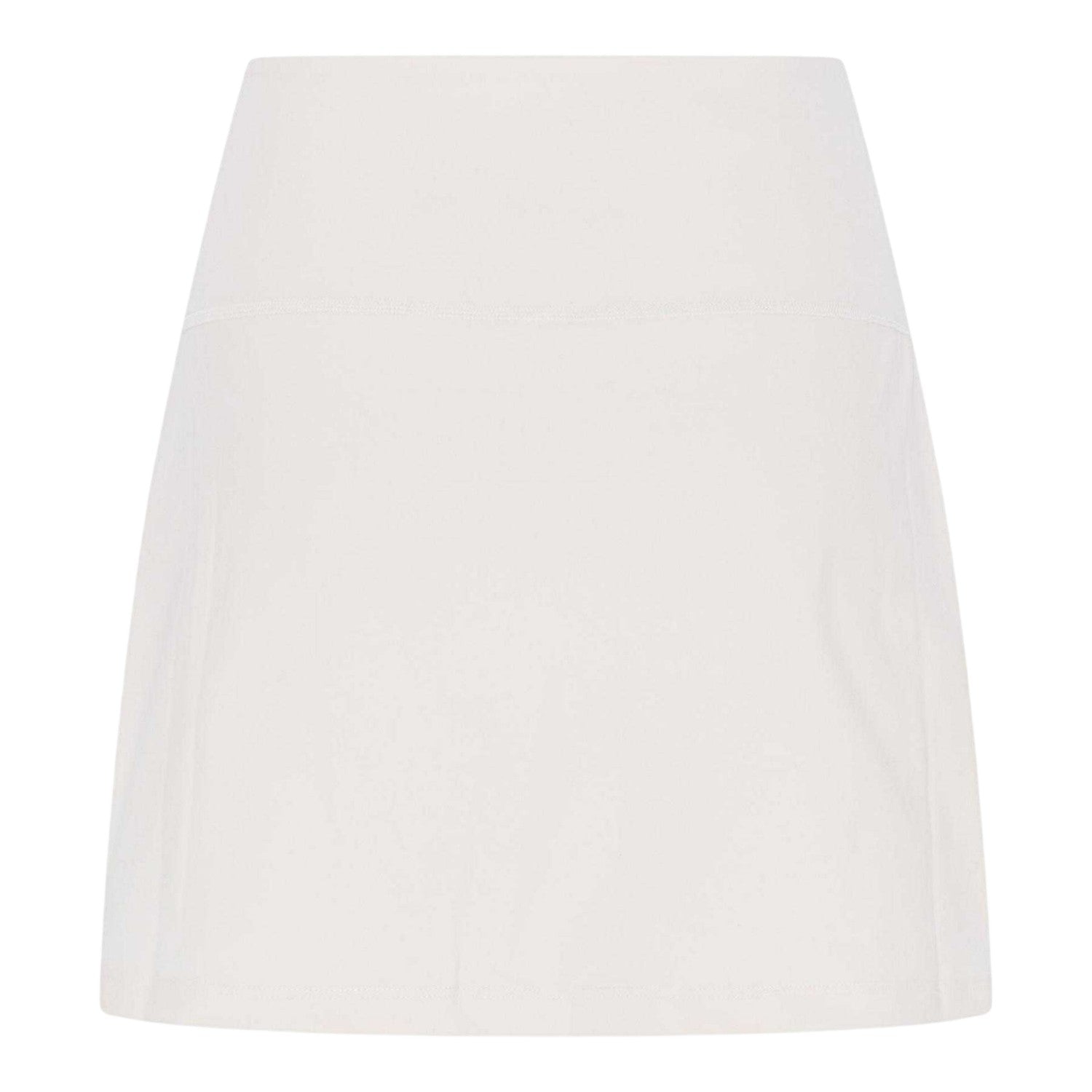 Ivory - Front - Girlfriend Collective Womens-Ladies Plain Skort