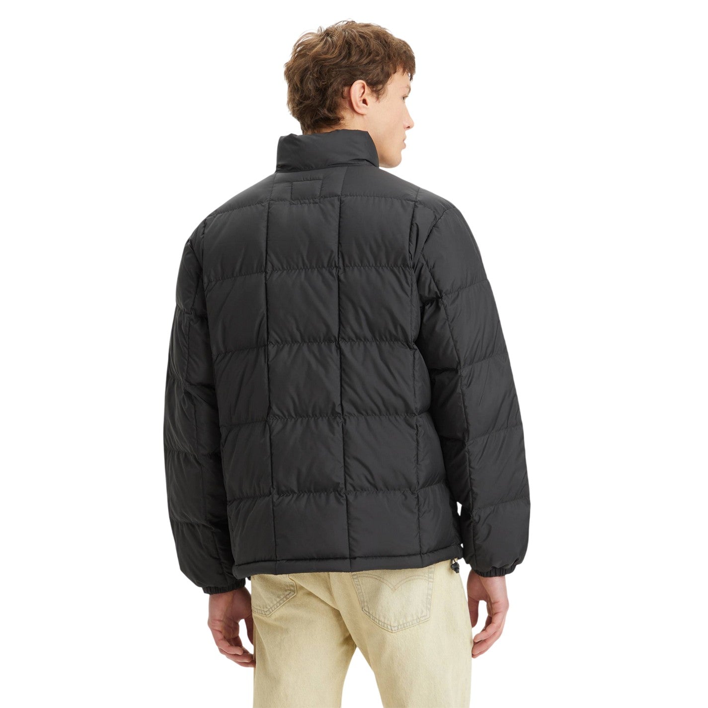 Black - Back - Levis Mens Standard Puffer Jacket