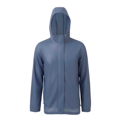 China Blue - Front - Gelert Mens Packaway Waterproof Jacket