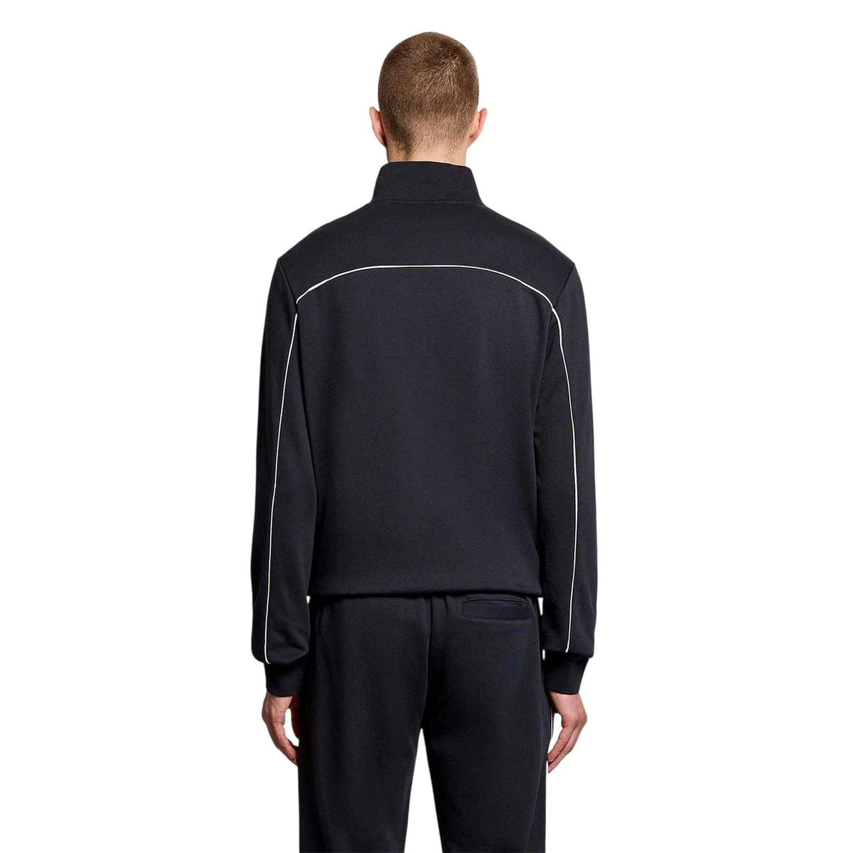 Dark Navy - Back - Lyle & Scott Mens Piped Tracksuit Top