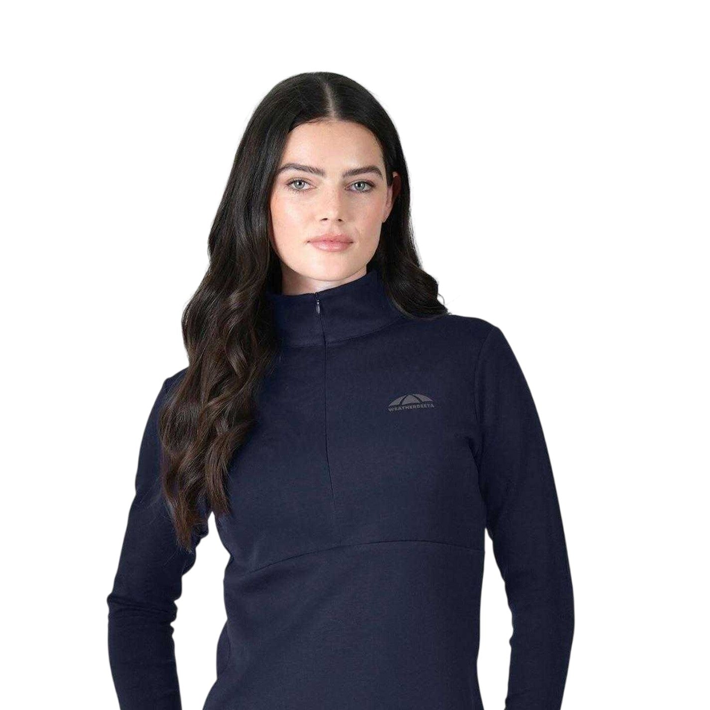 Navy - Side - Weatherbeeta Womens-Ladies Copper Midlayer
