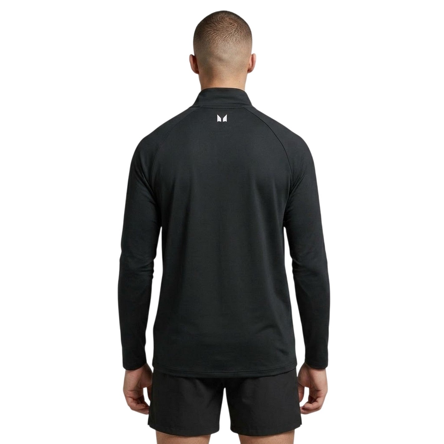 Black - Back - MyProtein Mens Raglan Active Top