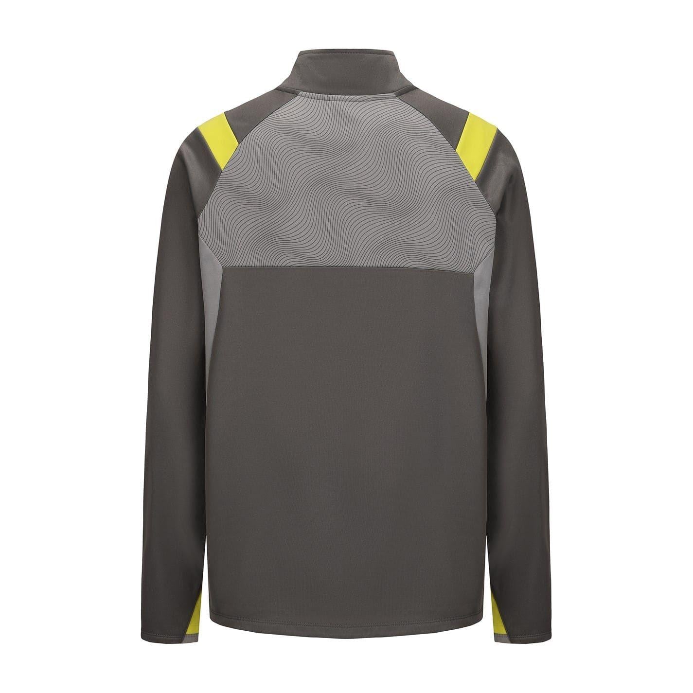 Grey-Green - Back - Sondico Mens Blaze Quarter Zip Football Drill Top