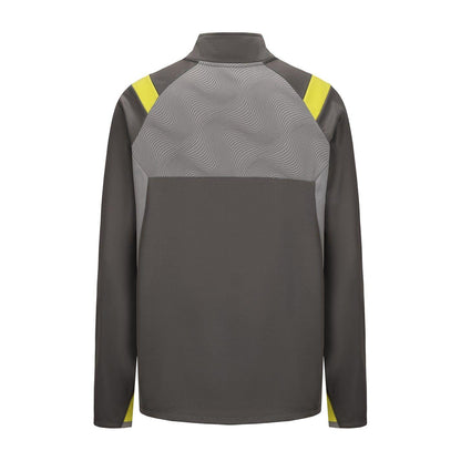 Grey-Green - Back - Sondico Mens Blaze Quarter Zip Football Drill Top